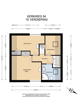 Floorplan - Kerkweg 54, 1432 EJ Aalsmeer